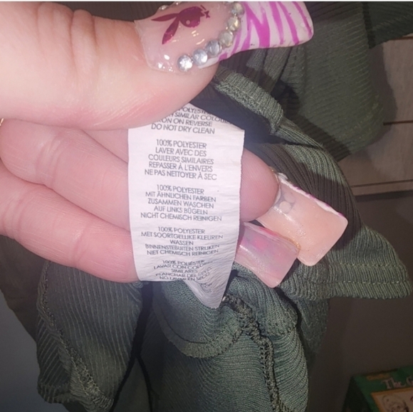 🍂🍁BOOHOO PLUS RIB WRAP CAP SLEEVE PEPLUM TOP 20 - Picture 5 of 6